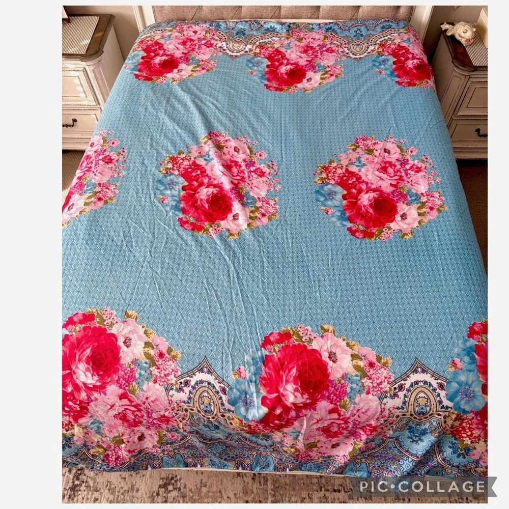 Oxford Homeware Boho Moroccan Queen Duvet Cover + 2 Throw Pillows